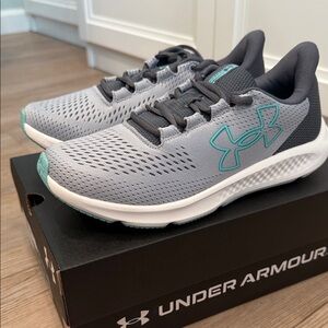 Under Armour Athletic Shoes - Gray and Teal